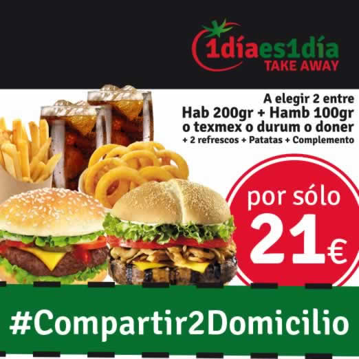 MENU COMPARTIR PARA 2 A DOMICILIO